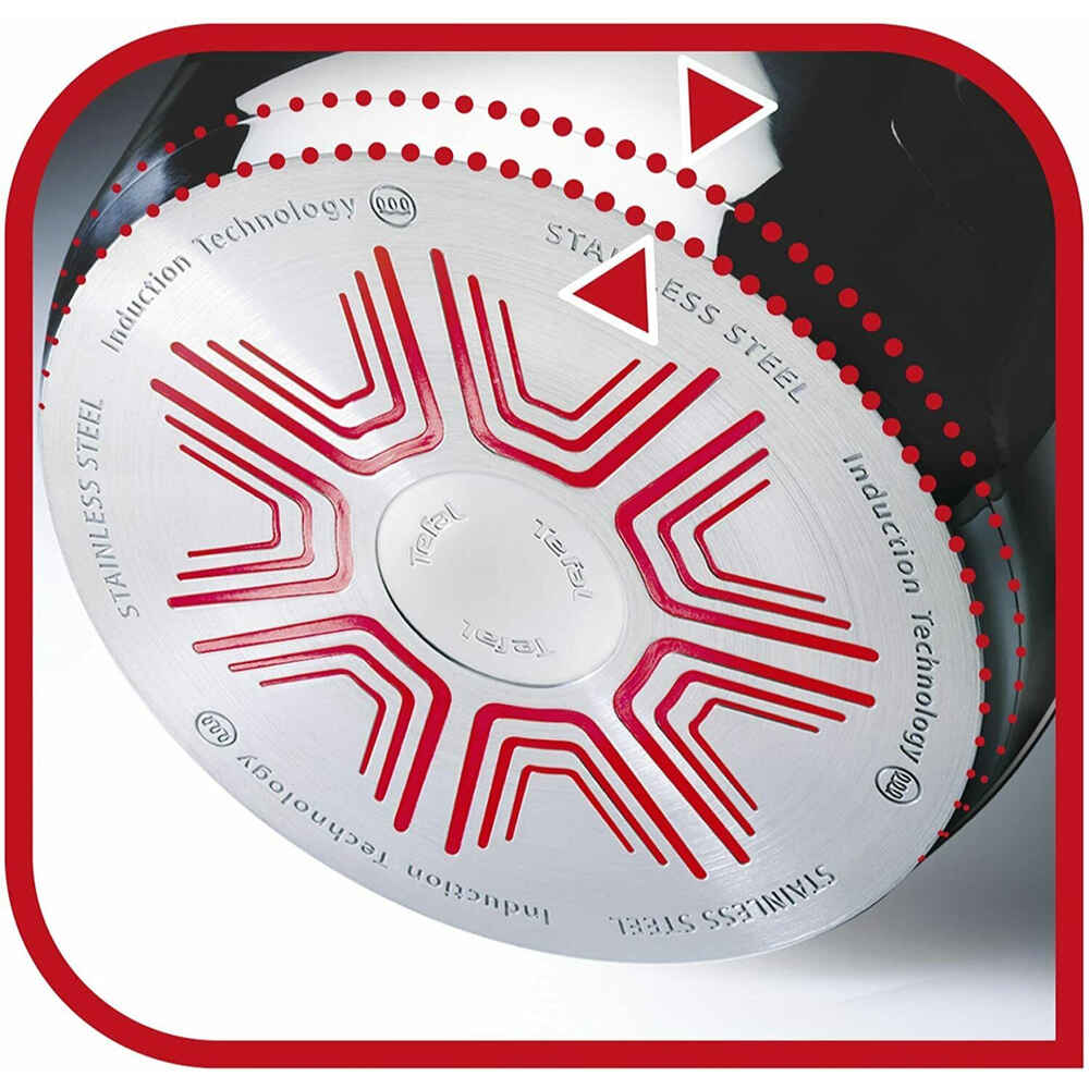 Tefal Primary Stainless Steel 3 Piece Saucepan Set