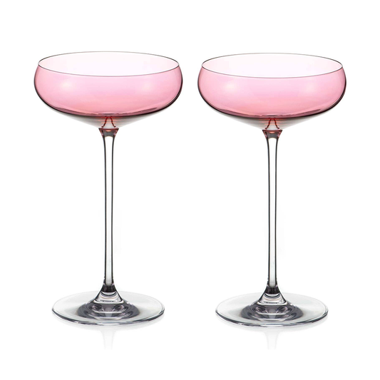 DIAMANTE Pink Champagne Cocktail Saucer