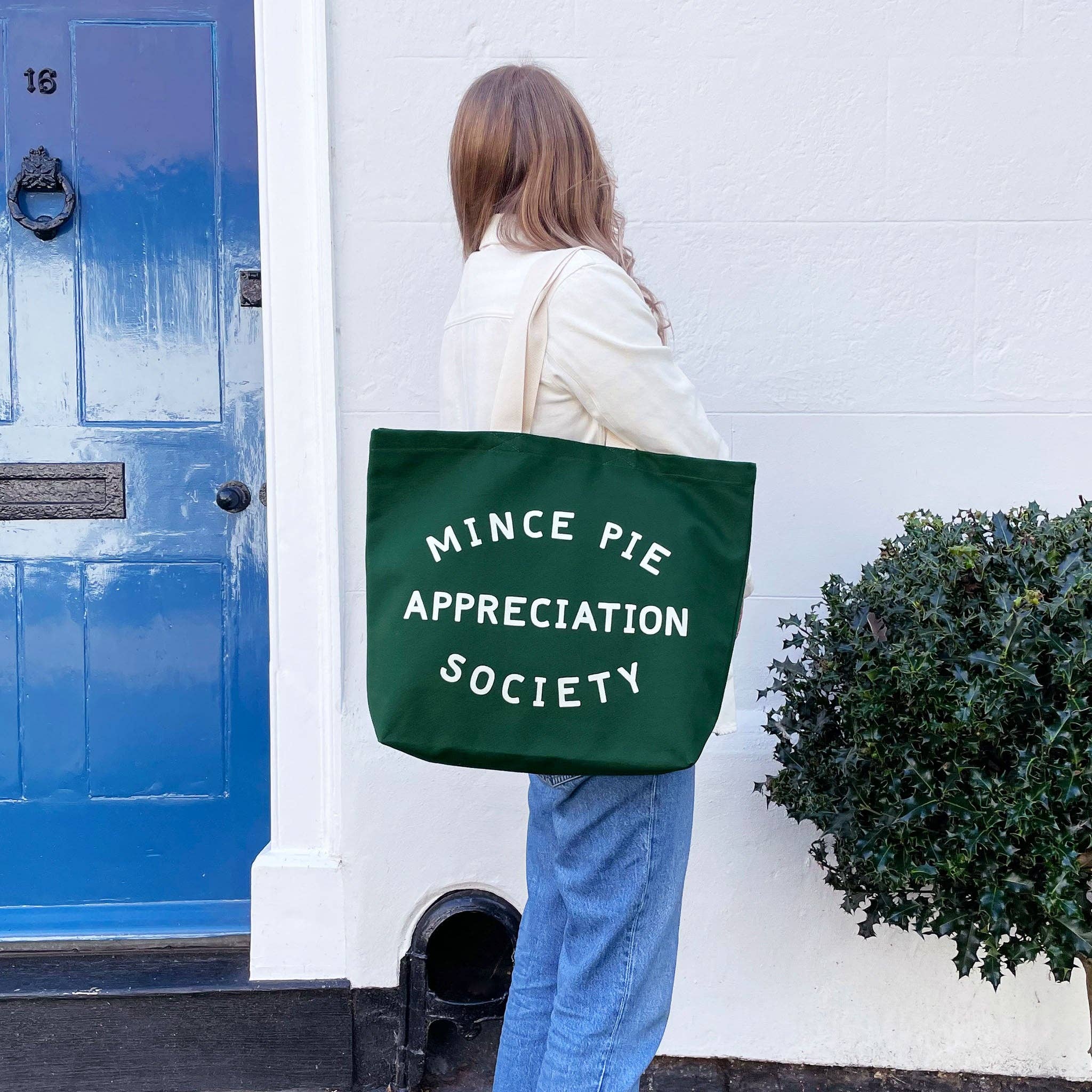 Mince Pie Appreciation Society - Forest Green Tote Bag