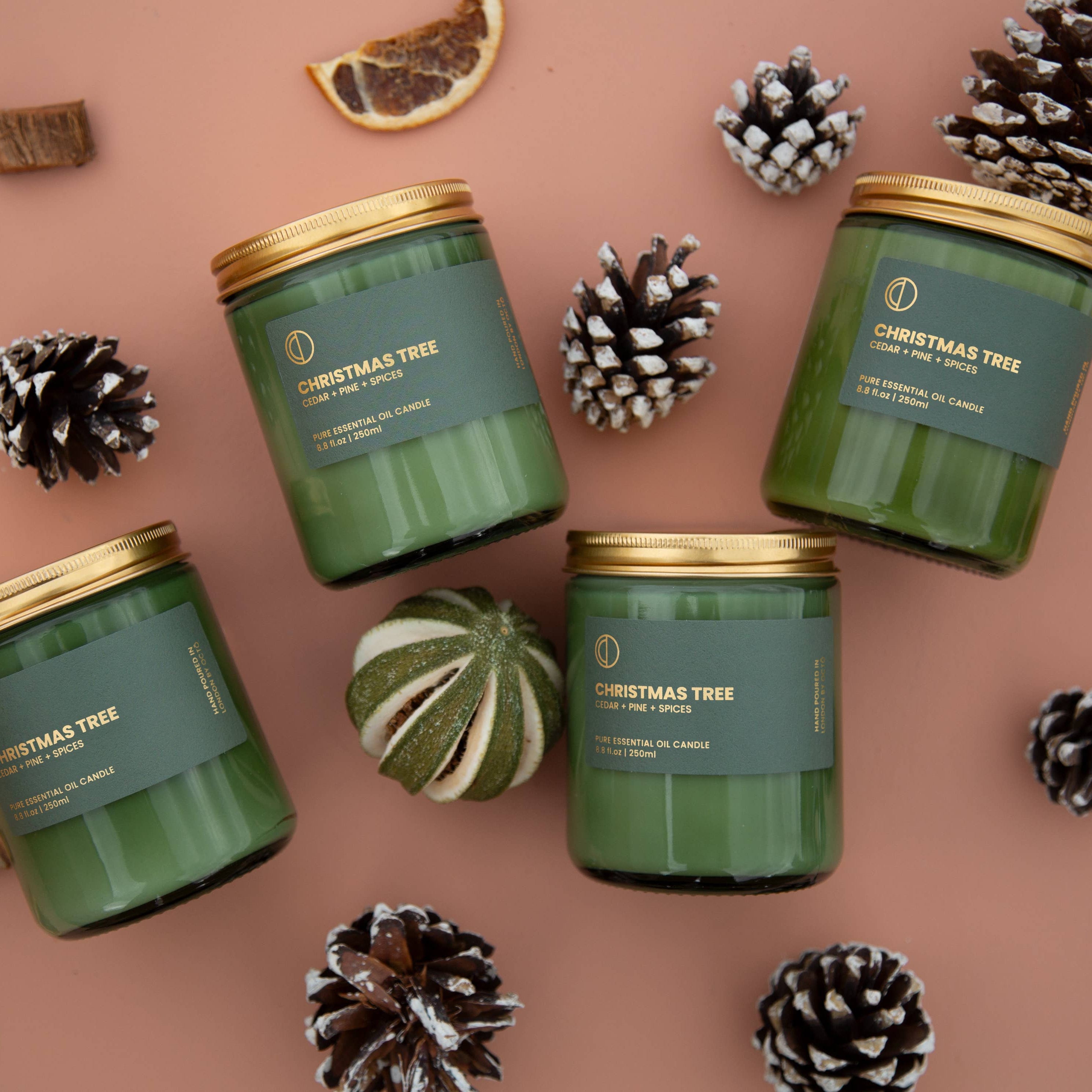 Merry Christmas (Bergamot + Cinnamon + Grapefruit + Bitter Orange + Star Anise) | Green Jar Candle