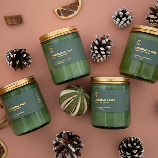 Christmas Tree (Cedar + Pine + Juniper) | Green Jar Candle