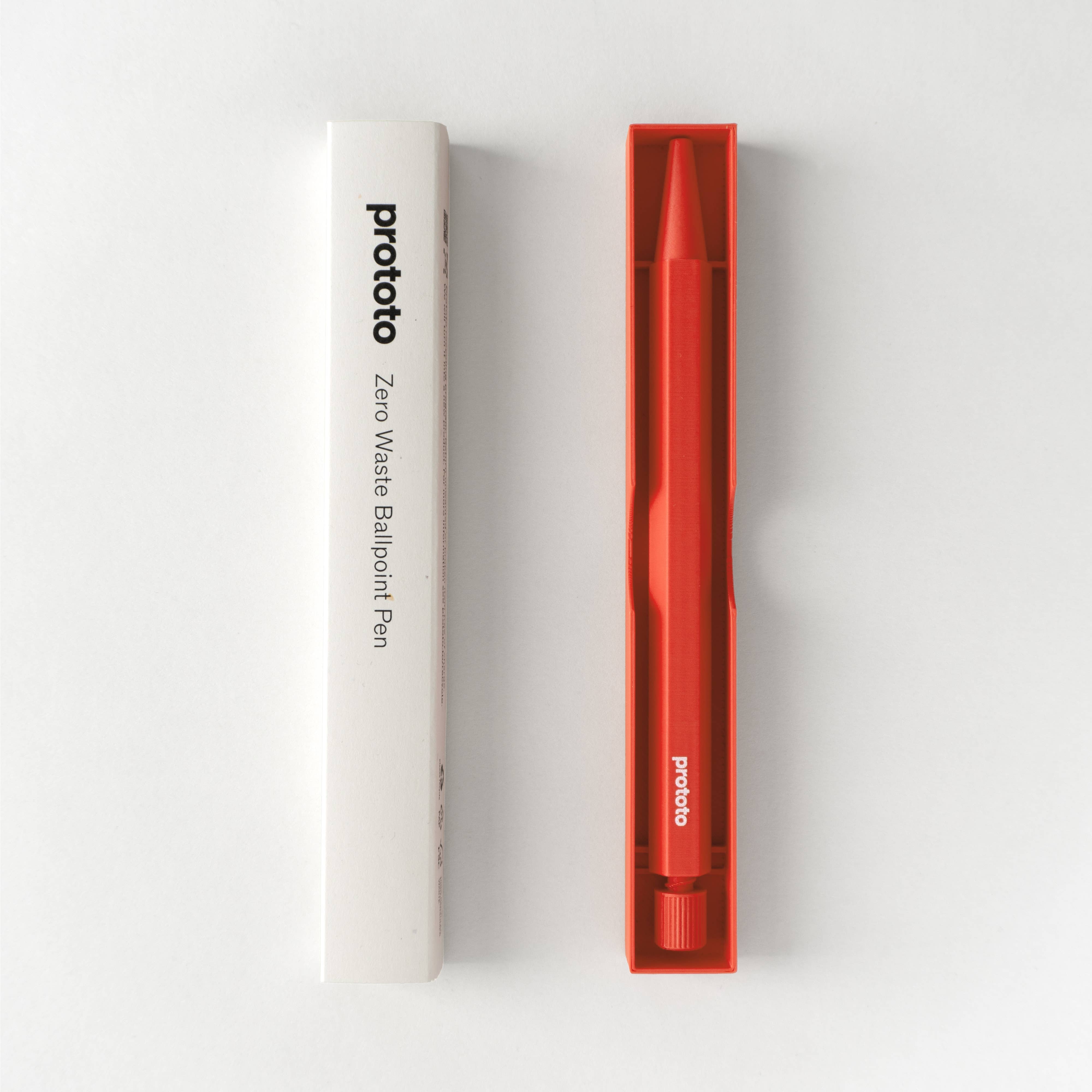 Zero Waste ballpoint pen in red