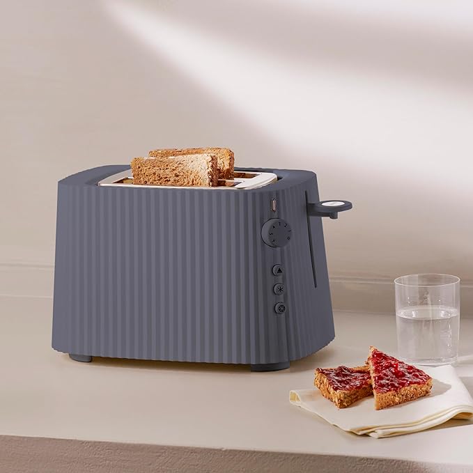 Alessi Plisse 2 Slice Toaster - Grey