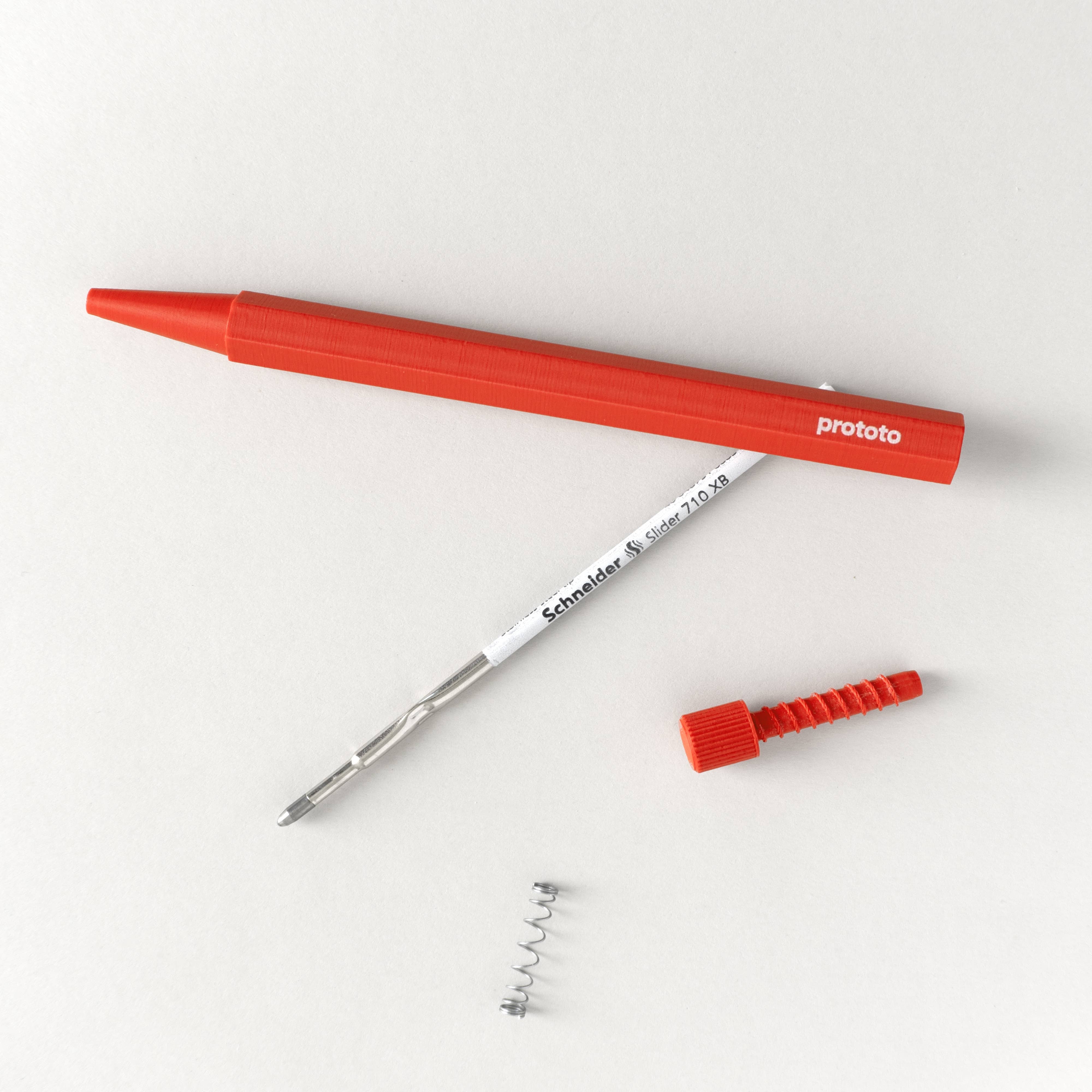 Zero Waste ballpoint pen in red