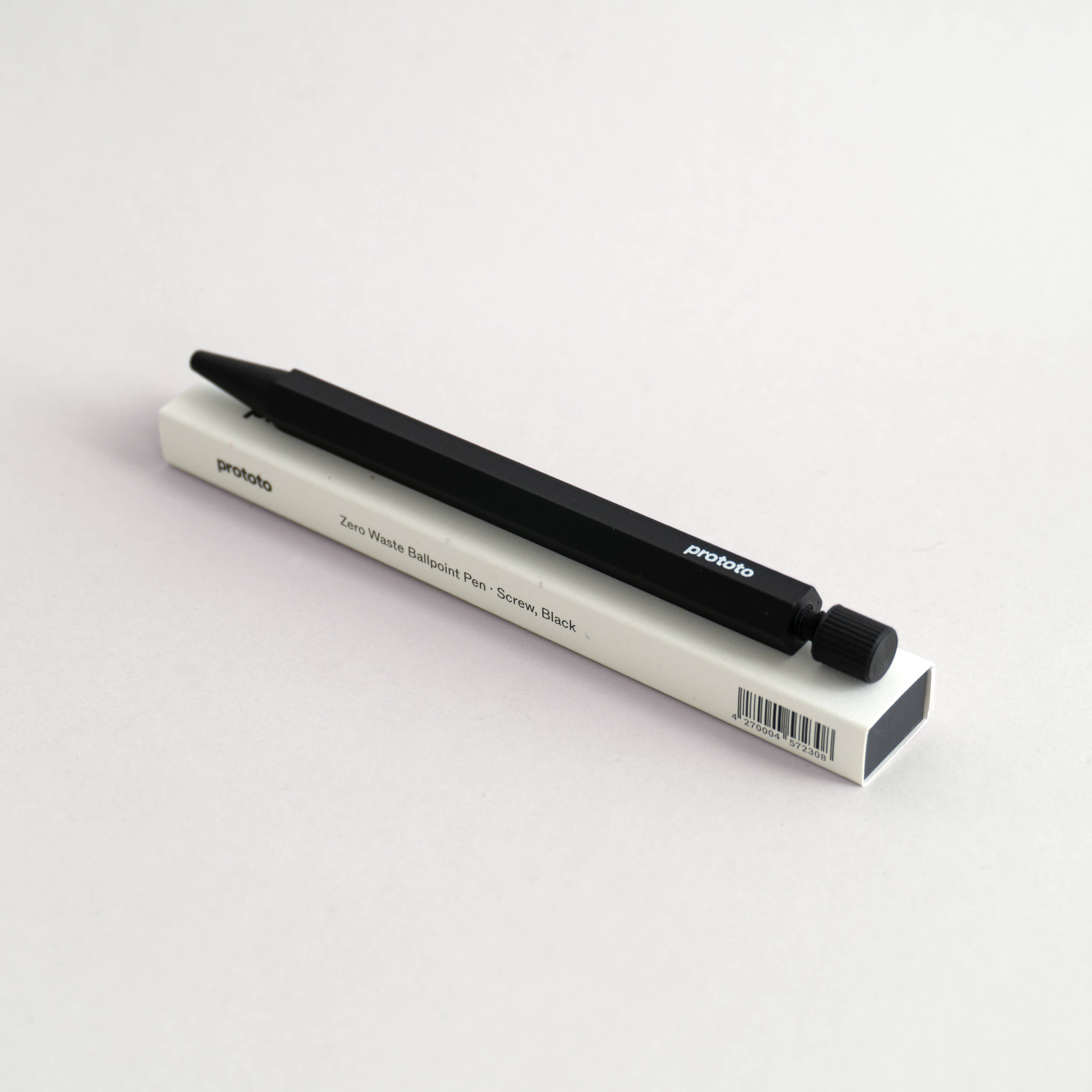 Zero Waste ballpoint pen in black