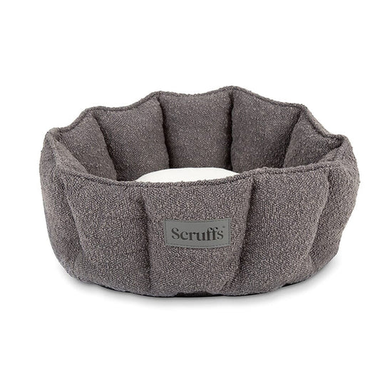 Scruffs Boucle Cat/Small Dog Bed - Grey