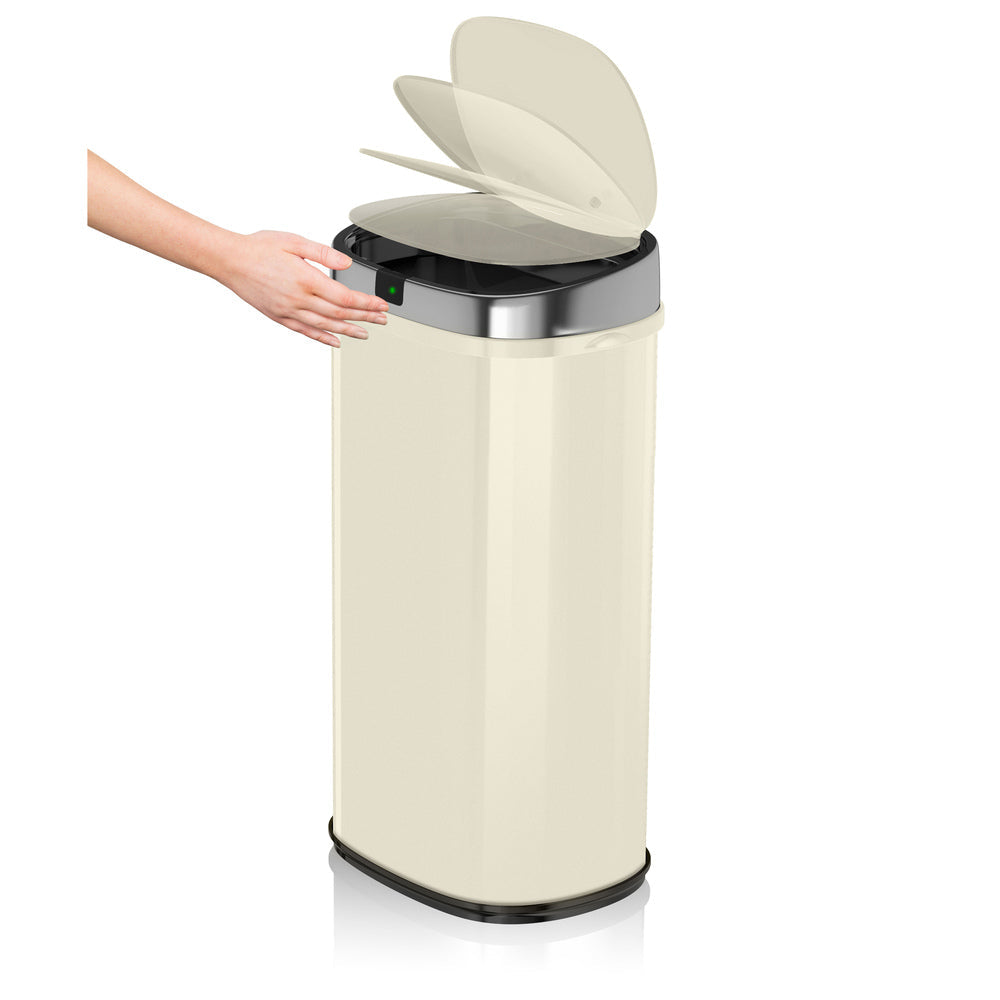 Morphy Richards Chroma 42L Square Sensor Bin - Cream