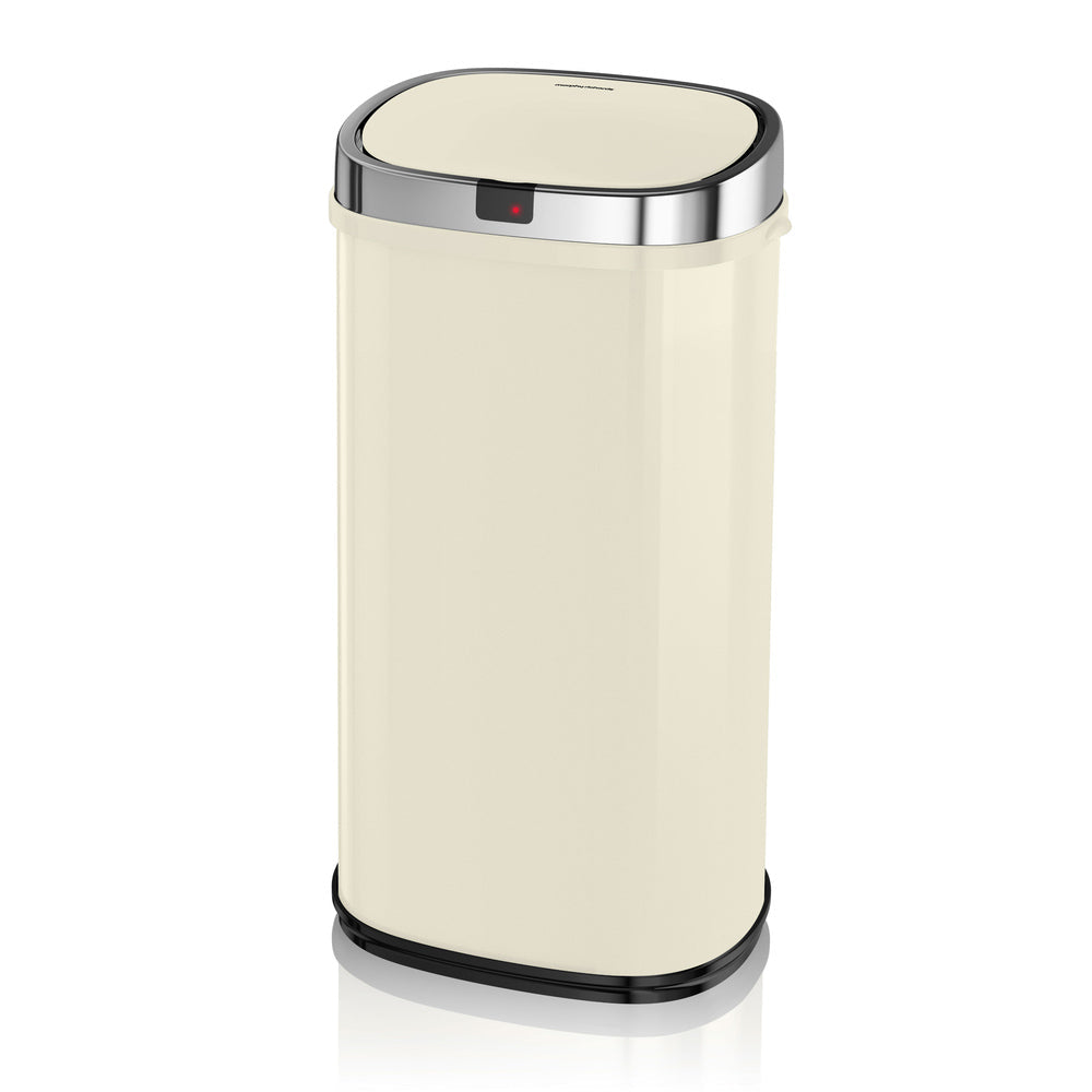 Morphy Richards Chroma 42L Square Sensor Bin - Cream