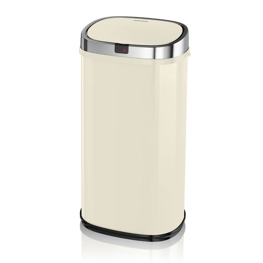 Morphy Richards Chroma 42L Square Sensor Bin - Cream