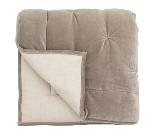 Opulent Velvet Bedspread Neutral