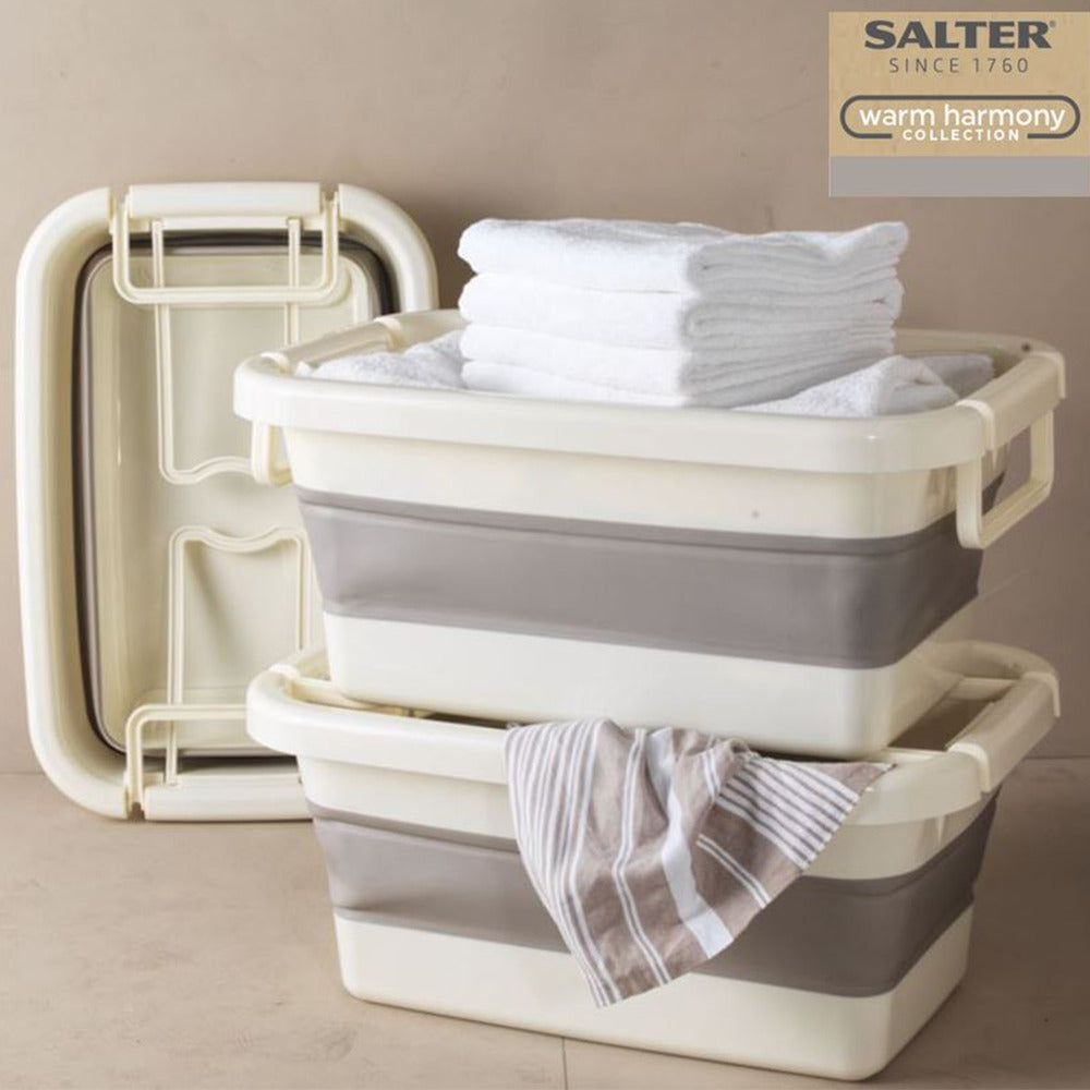 Salter Stackable Collapsible Laundry Basket