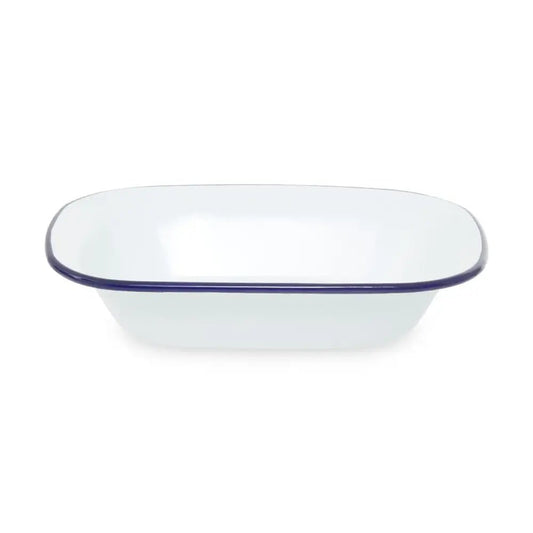 Enamel 22cm Pie Dish - White