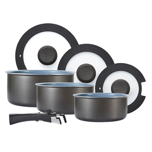 Tower Freedom Cookware Set With Detachable Handles - 7 Piece