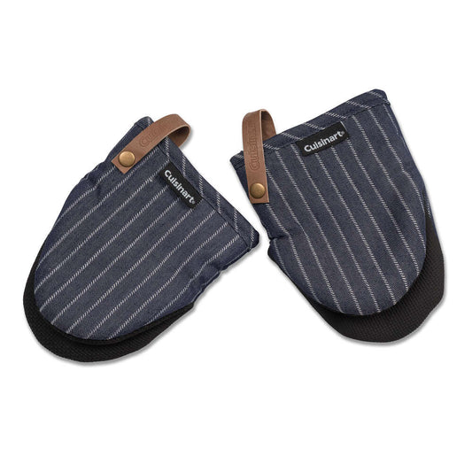 Cuisinart Mini Mits Denim Stripe Oven Glove 2 Pack