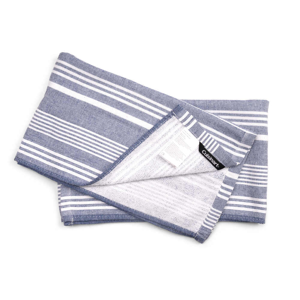 Cuisinart Fouta Tea Towel Blue Stripe 2 Pack