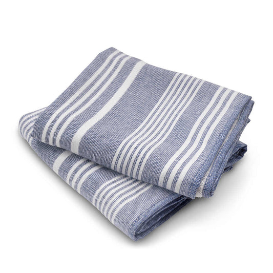 Cuisinart Fouta Tea Towel Blue Stripe 2 Pack