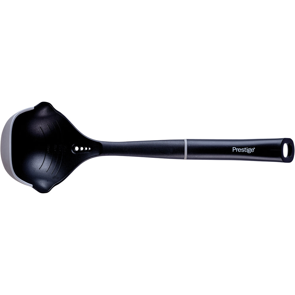 Prestige Ladle Spoon Scratch Preventing Featuring Grey silicone edges