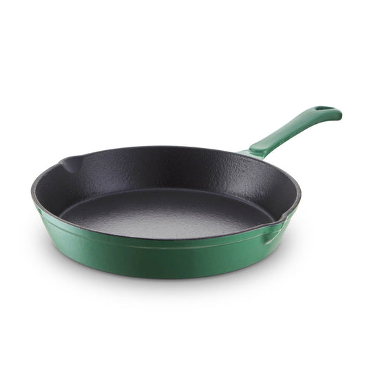 Barbary & Oak Foundry 26cm Cast Iron Fry Pan - Green
