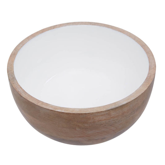 Kara Round Mango Wood Bowl 29cm