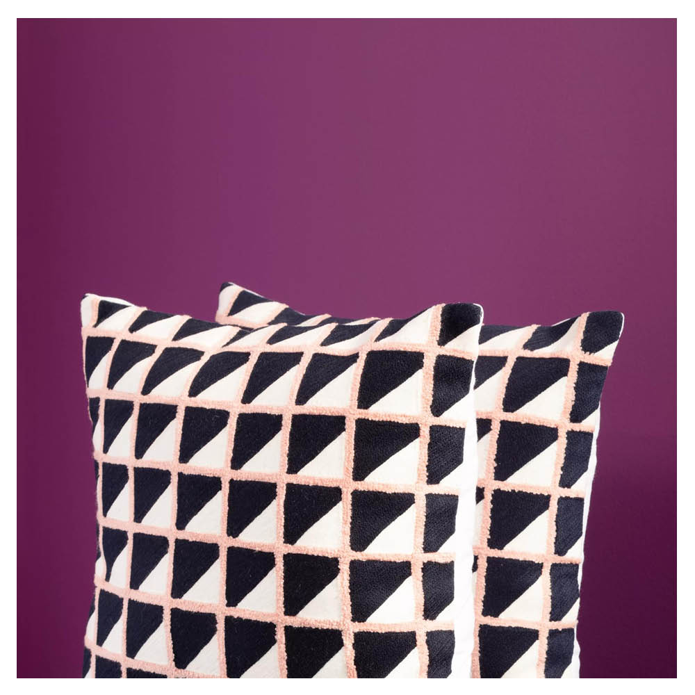 Ozella Grid Design Cushion