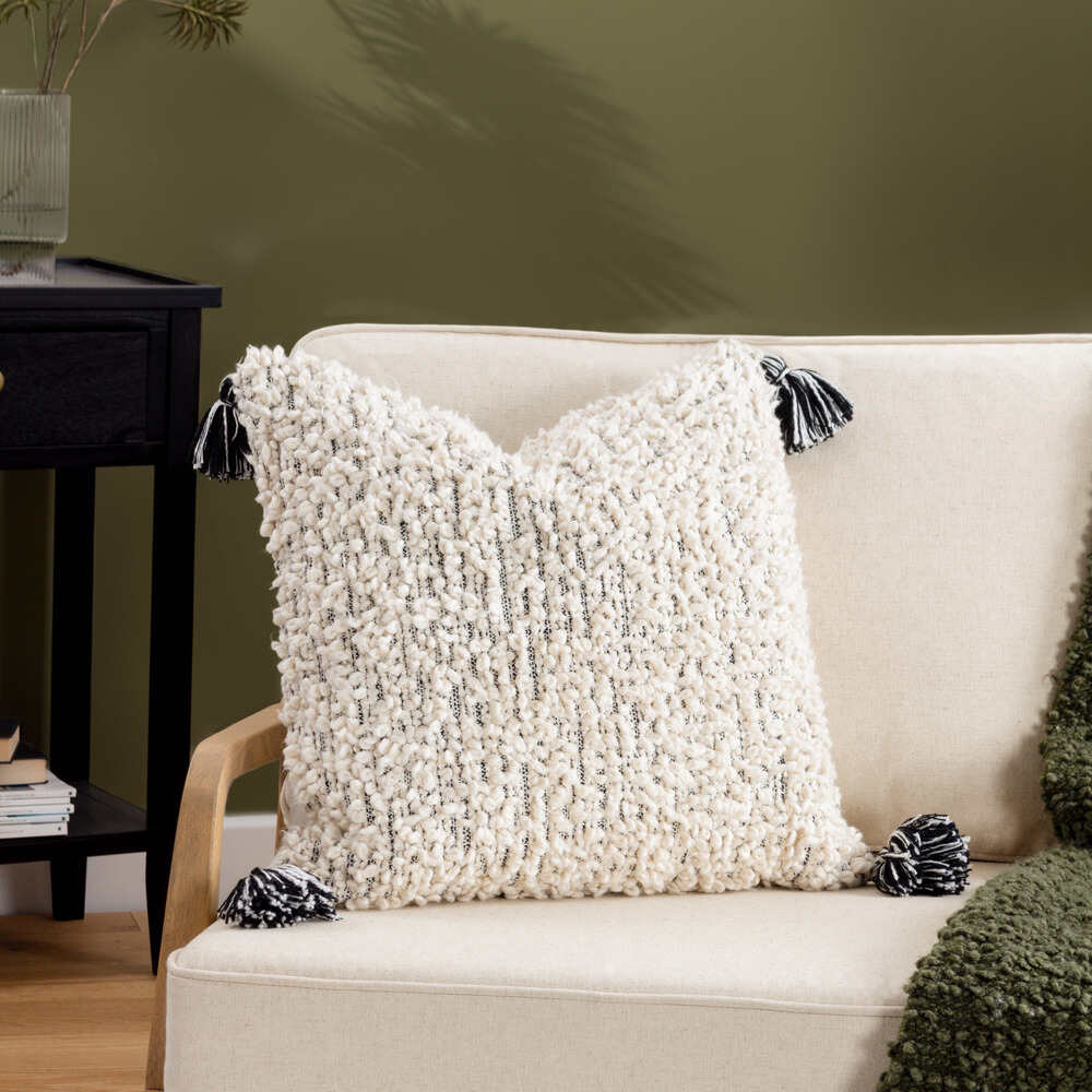 Cambre Feather Cushion - Mono