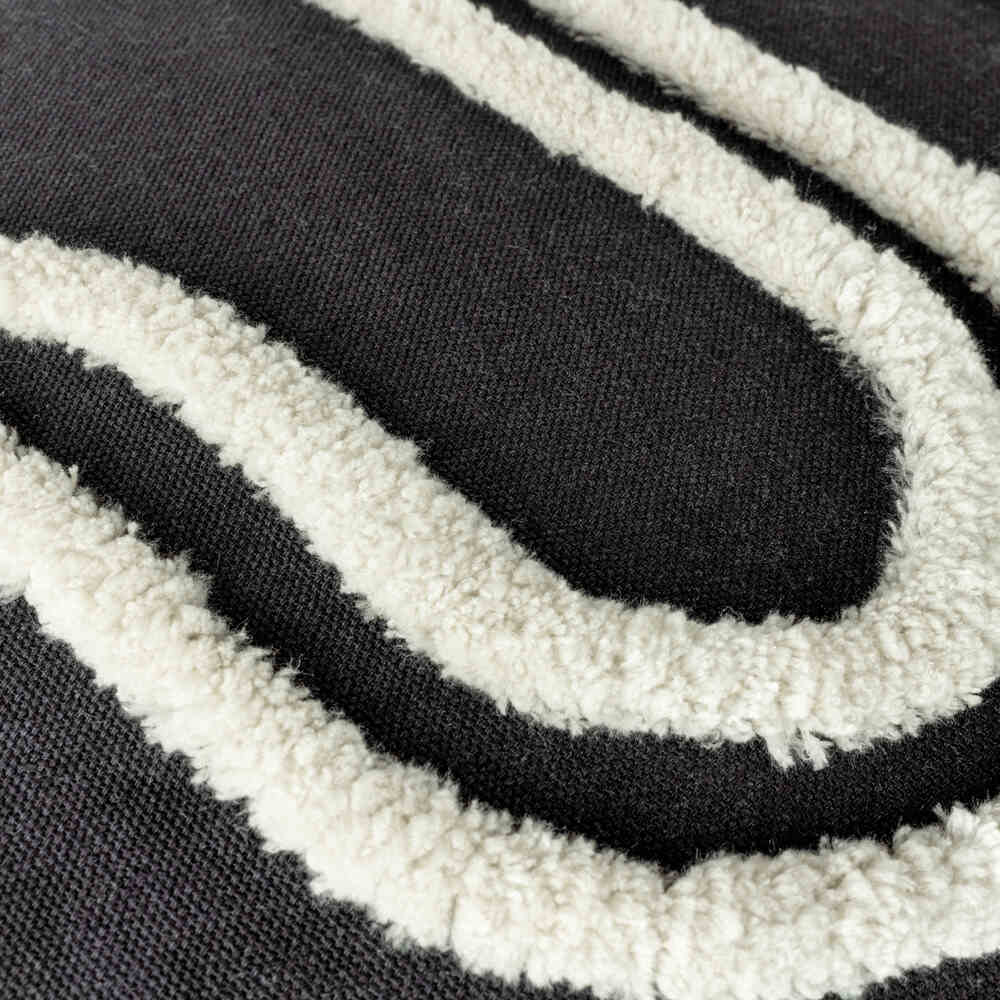 Archie Feather Filled Cushion - Mono