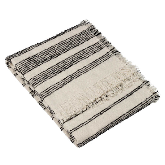 Jour Linear Woven Throw - Natural