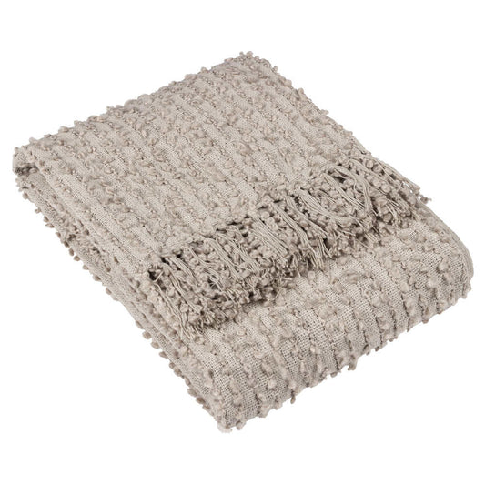 Arvo Boucle Yarn Throw - Feather