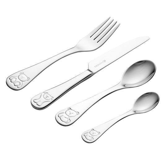 Kids Bear Cutlery Set - 4 Piece