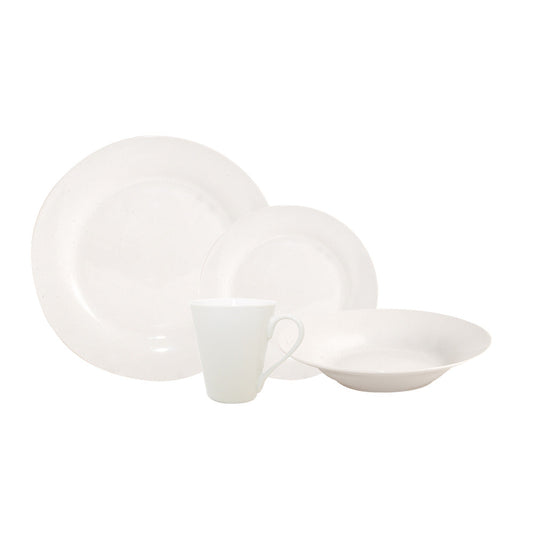 Milan Classic White Dinner Set - 16 Piece