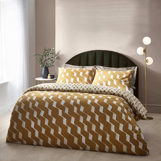 Zabine Honey Abstract Duvet Set