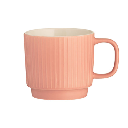 Embossed Line Coral Mug 355ml