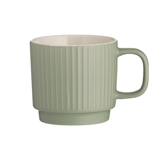 Embossed Line Sage Mug 355ml