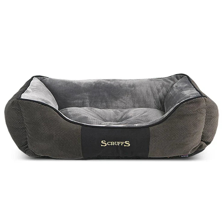 Scruffs Chester Grey Box Bed - Medium (Vacuum Packed)