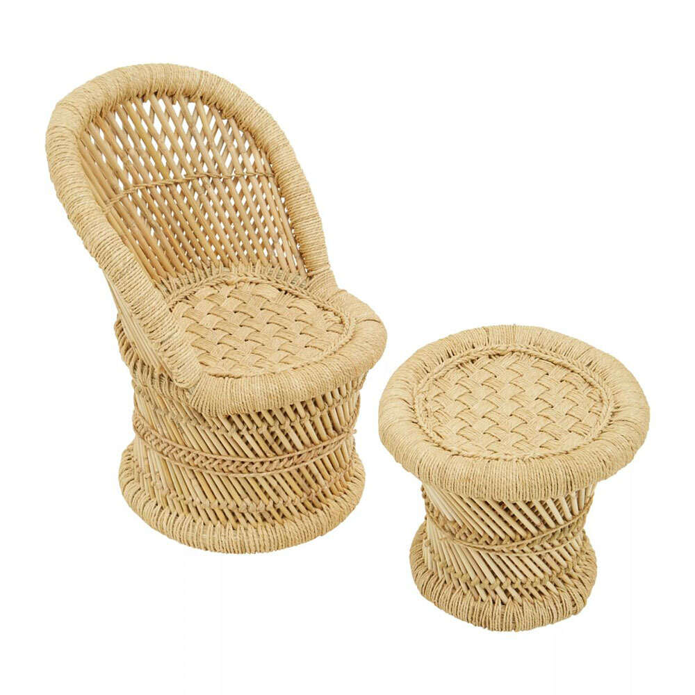 Rattan Chair Stool