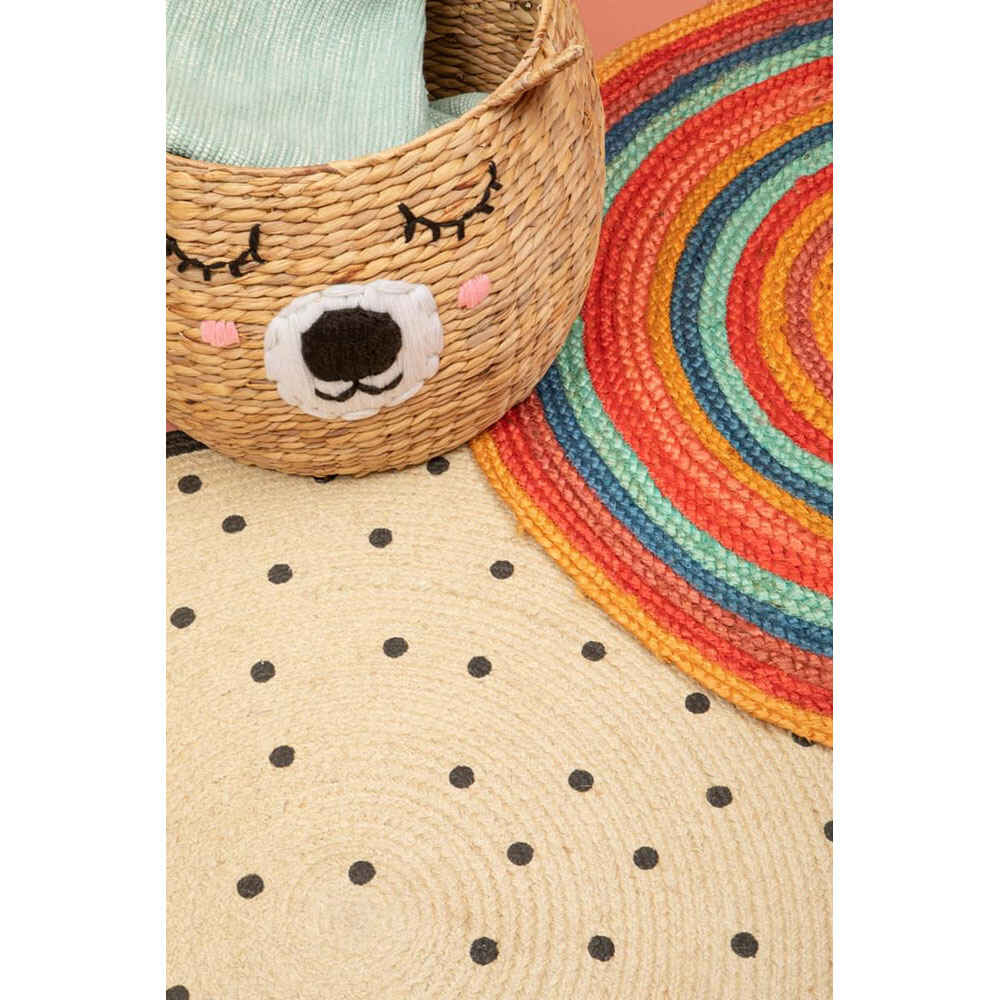 Round Spotty Rug