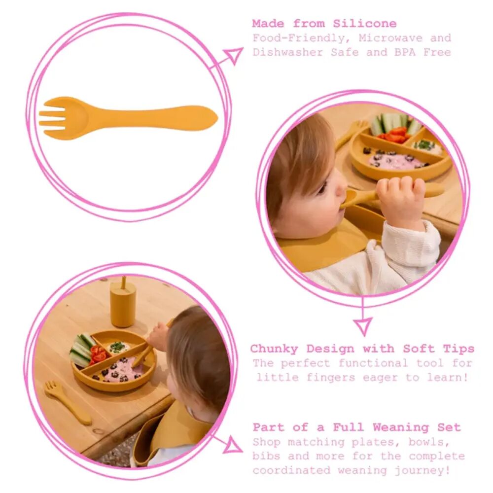 Silicone Baby Weaning Fork