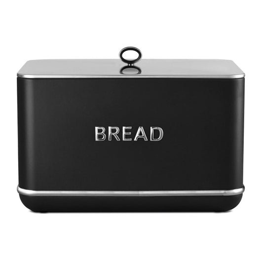 Tower Renaissance Retro Bread Bin - Black