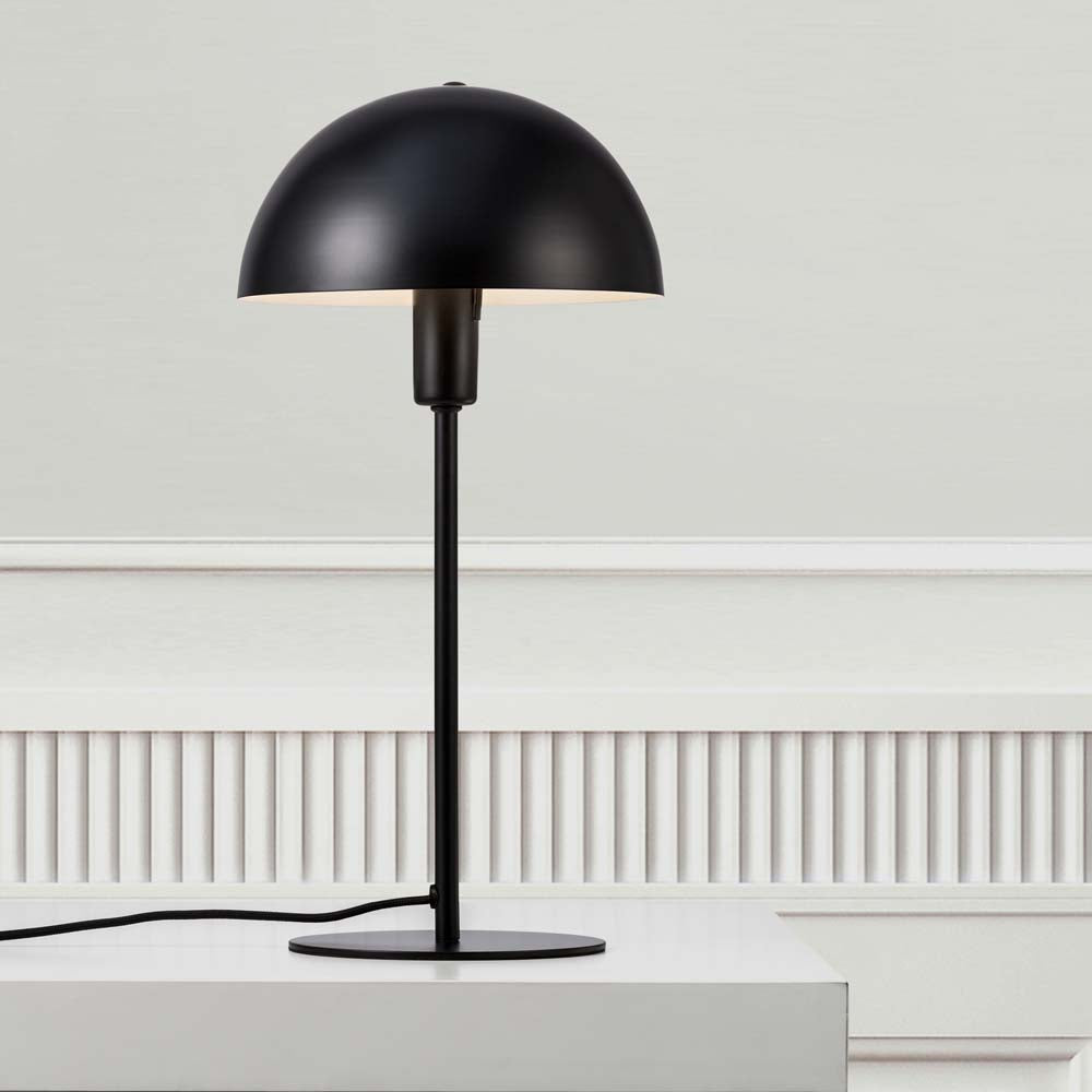 Mushroom Table Lamp - Black