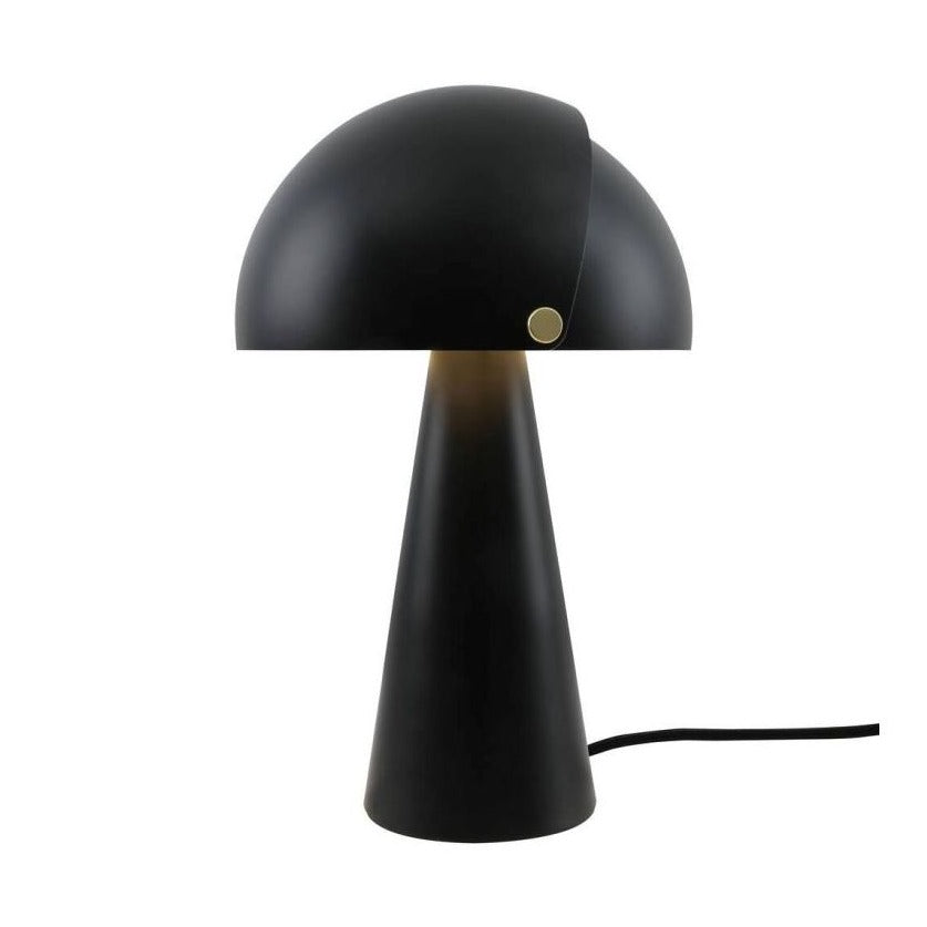 Mushroom Swivel Shade Table Lamp - Black