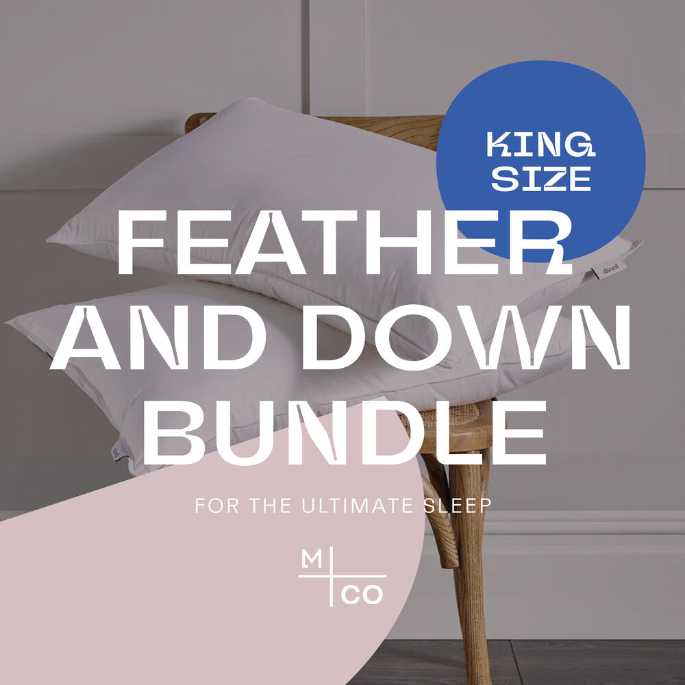 Premium Feather & Down King Bed Bundle