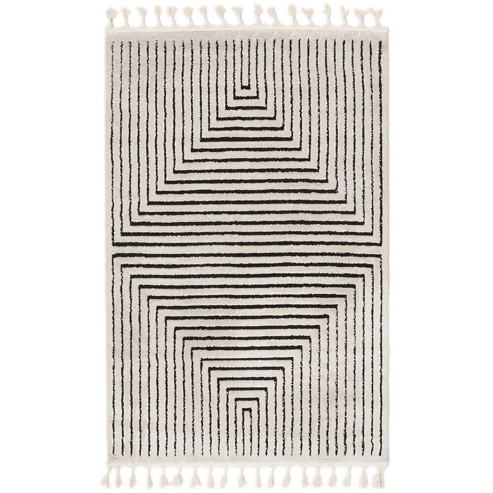 Larache Rug - Cream and Black