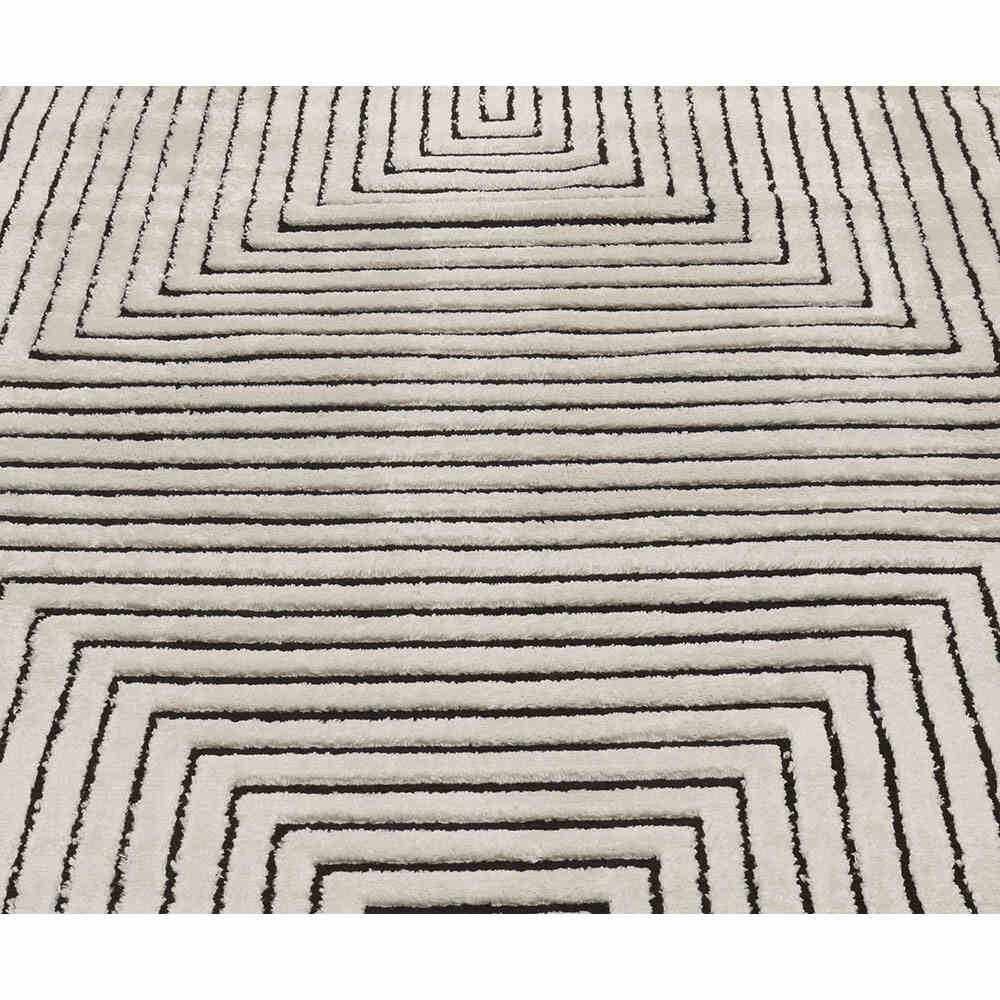 Larache Rug - Cream and Black