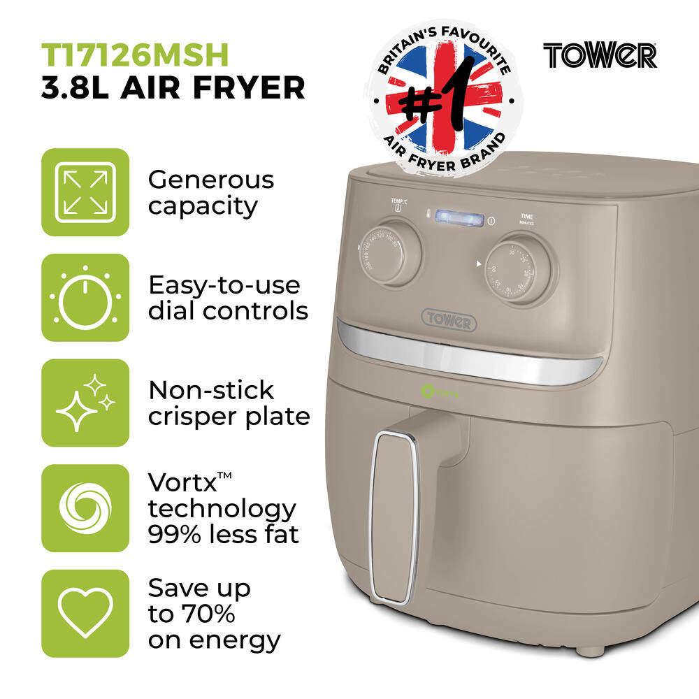 Vortex 3.8 Litre Colour Air Fryer