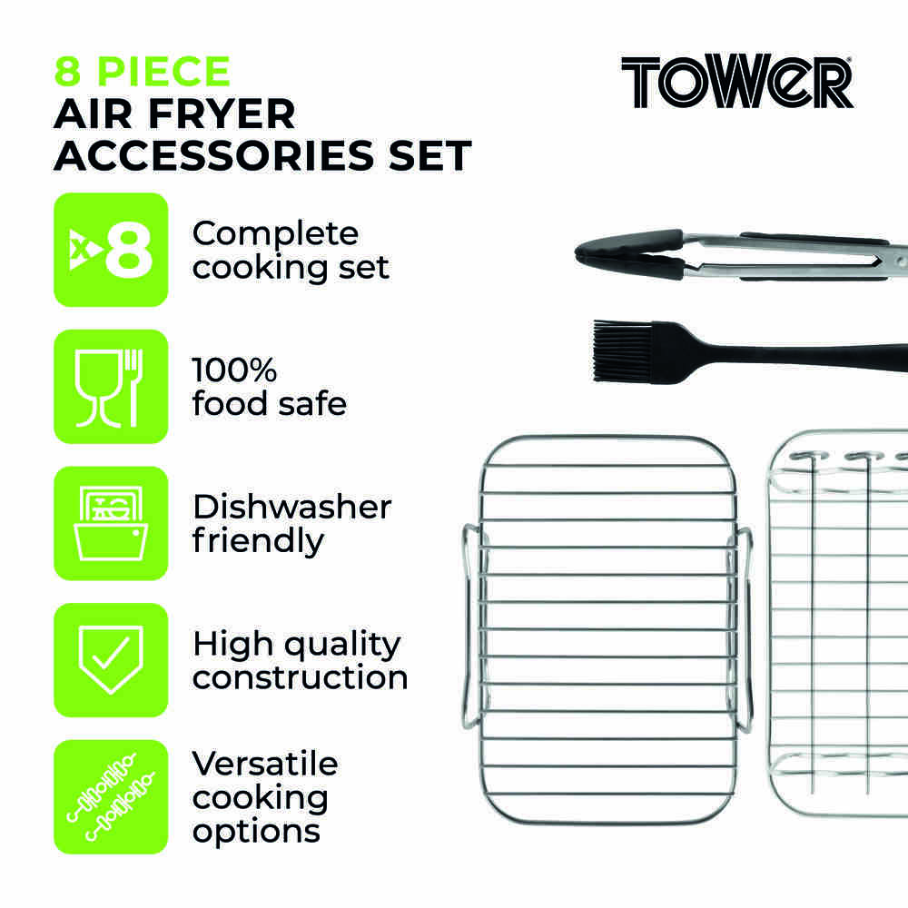 Tower Airfryer Accessories Set - 8 Piece