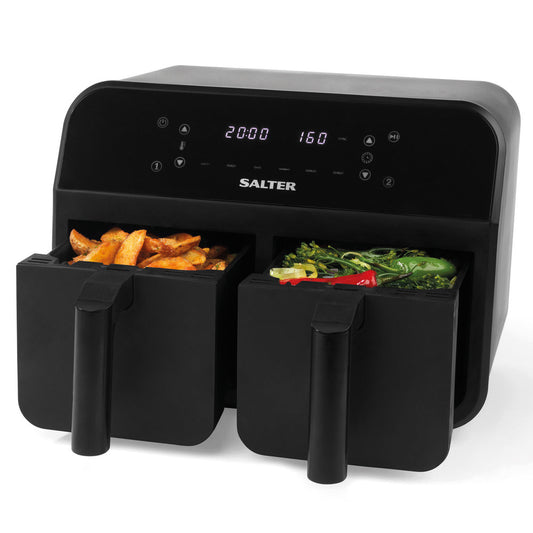 Salter Dual Air Pro Air Fryer - 7.4L Black