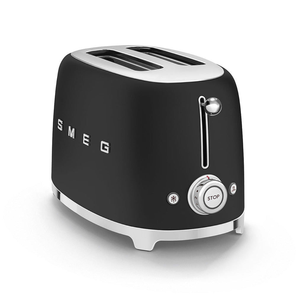 Smeg 2 Slice Toaster - Matte Black