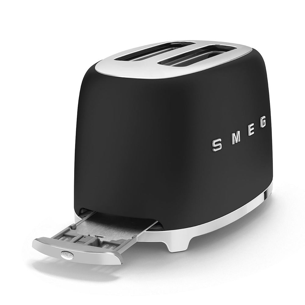 Smeg 2 Slice Toaster - Matte Black