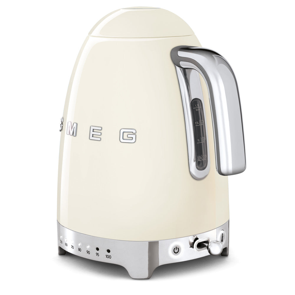 Smeg 1.7L Kettle with Temperature Controls - Cream