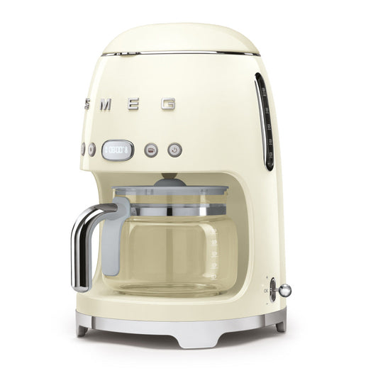 Smeg Drip Coffee Machine 10 Cup - Cream